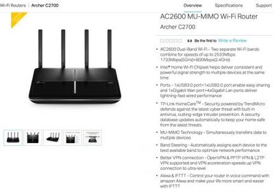 TP-Link C2700 双频无线路由评测 首款Intel芯片＋IFTTT智能家居支持